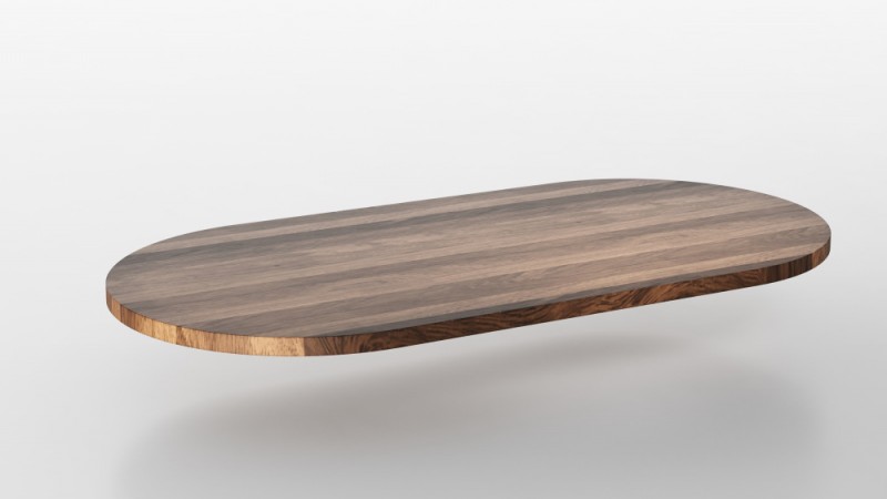 Massivholz Tischplatten nach Maß - Nussbaum - Ovum